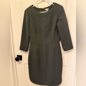 Daniel Cremieux Green/Gray 3/4 Sleeve Dress